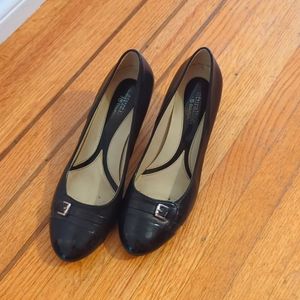 Naturalizer Black Leather Heels